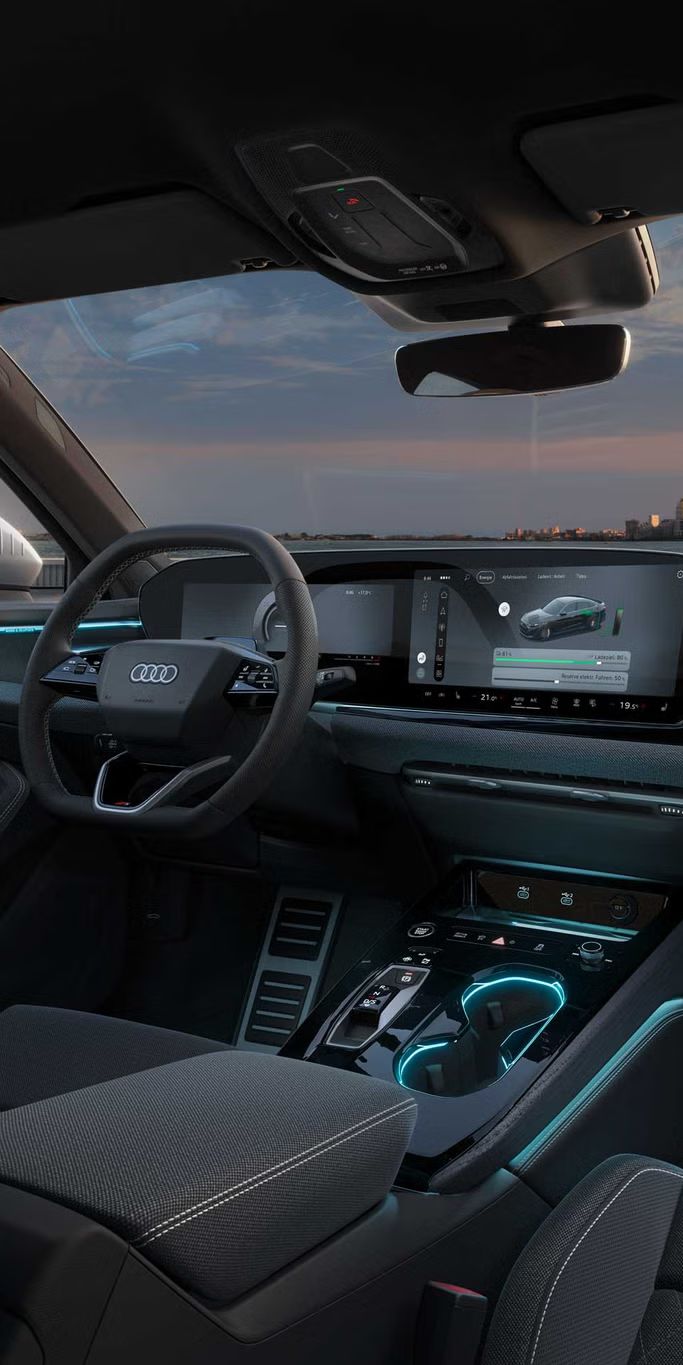 Miesto vodiča (kokpit) v Audi A5 Limuzína e-hybrid