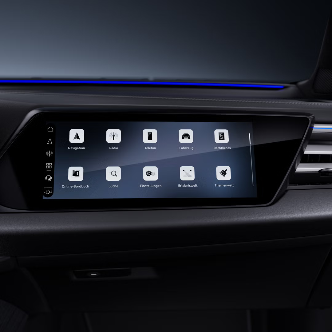 Detailný záber na displej MMI v modeli Audi A6 allroad