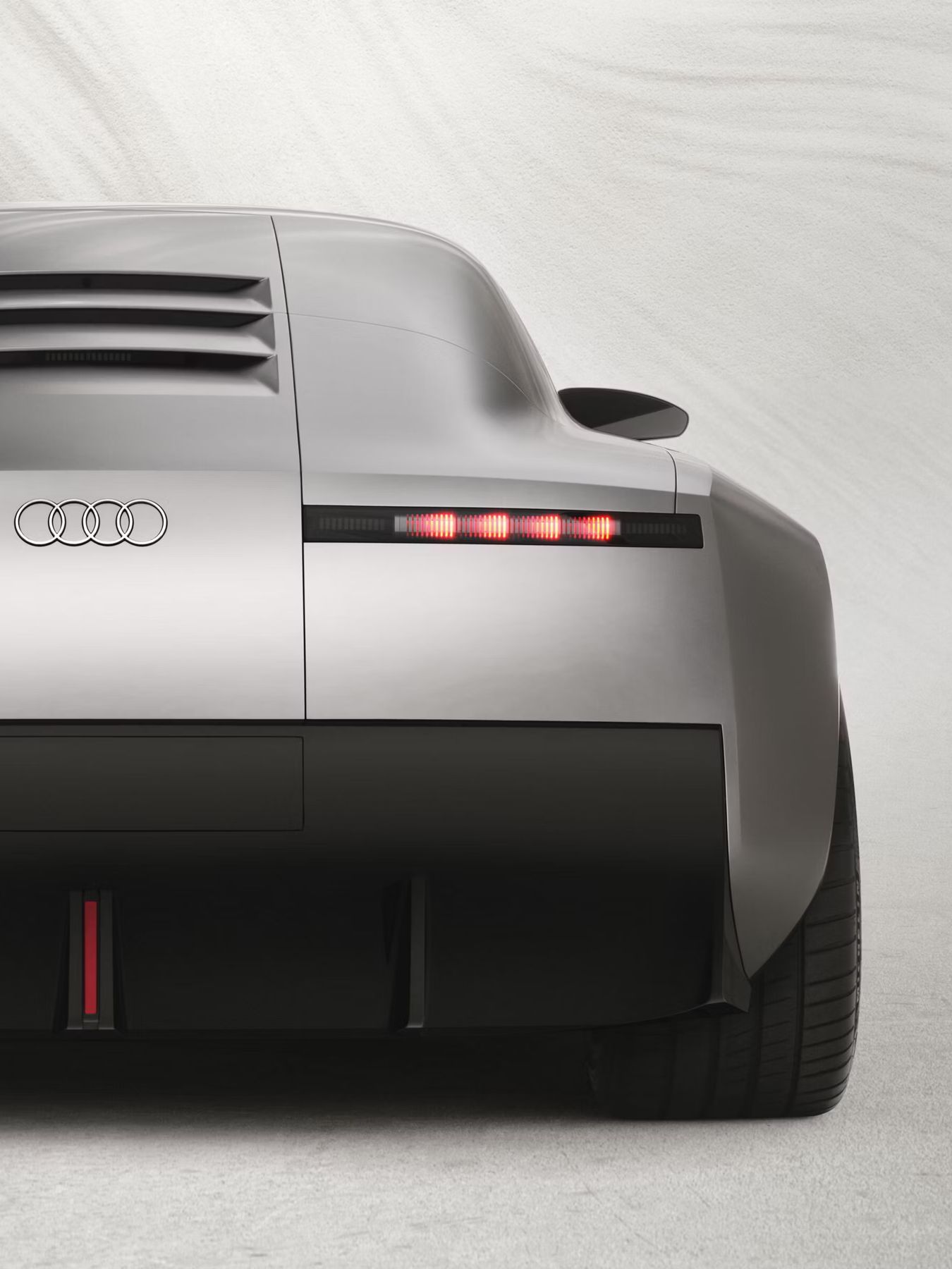 Detailný pohľad na zadné partie Audi Concept C